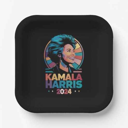 Kamala Harris 2024 President Kamala Papieren Bordje (Voorkant)