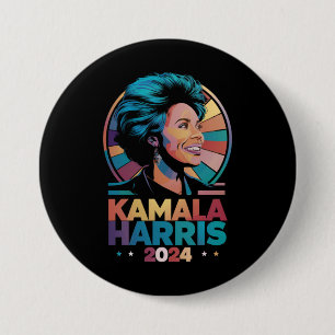 Kamala Harris 2024 President Kamala Ronde Button 7,6 Cm