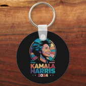Kamala Harris 2024 President Kamala Sleutelhanger (Voorkant)