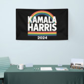 Kamala Harris 2024 Rainbow Gay Pride LGBT Verkiezi Spandoek (Beurs)