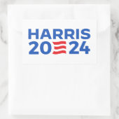 Kamala Harris 2024 Rechthoekige Sticker (Tas)