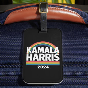 Kamala Harris 2024 Regenboog Homoprent LGBT Verkie Bagagelabel