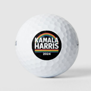Kamala Harris 2024 Regenboog Homoprent LGBT Verkie Golfballen