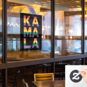 Kamala Harris 2024 Regenboogvlag Gay Pride LGBT Raamsticker