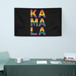 Kamala Harris 2024 Regenboogvlag Gay Pride LGBT Spandoek