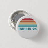 Kamala Harris 2024 Retro Sunset  Ronde Button 3,2 Cm (Voorkant /achterkant)