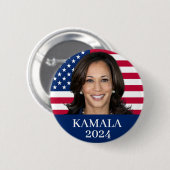 Kamala Harris 2024 Ronde Button 5,7 Cm (Voorkant /achterkant)