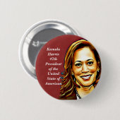 Kamala Harris-2024_ Ronde Button 5,7 Cm (Voorkant /achterkant)