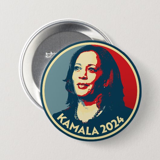 Kamala Harris 2024 Ronde Button 7,6 Cm (Voorkant /achterkant)