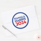 Kamala Harris 2024 Ronde Sticker (Envelop)