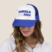 Kamala Harris 2024 Rood en Blauw Trucker Pet (In situ)