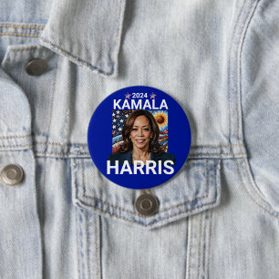 Kamala Harris 2024 Rood, Wit en Blauw Ronde Button 7,6 Cm