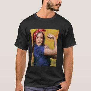Kamala Harris 2024 Rosie De Riveter Kinderloze Kat T-shirt