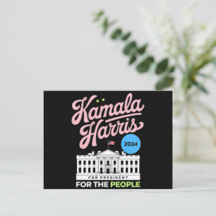 Kamala Harris 2024 sociaal-democraat stem blauw Briefkaart