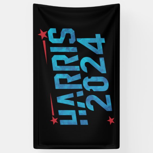 Kamala Harris 2024 Spandoek (Verticaal)