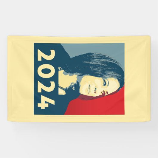 Kamala Harris 2024 Spandoek (Horizontaal)