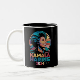 Kamala Harris 2024 Stem President Kamala Verkiezin Tweekleurige Koffiemok