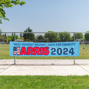 Kamala Harris 2024 Stemming tegen Racisme Banner