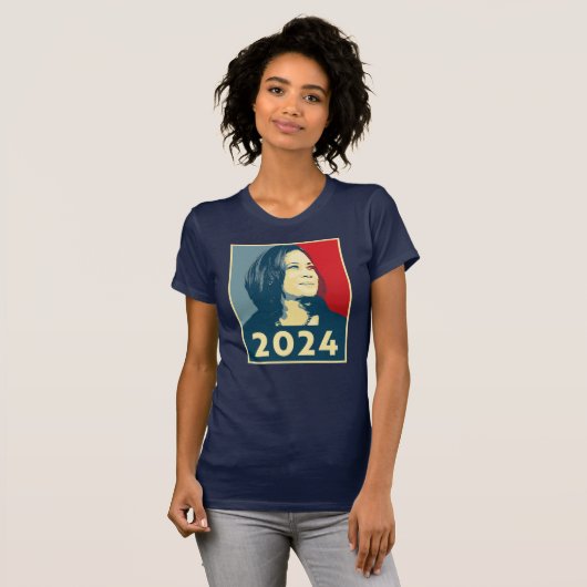 Kamala Harris 2024 T-shirt (Voorkant volledig)