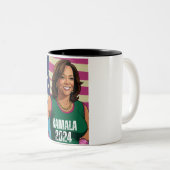 KAMALA HARRIS 2024 TWEEKLEURIGE KOFFIEMOK (Voorkant rechts)