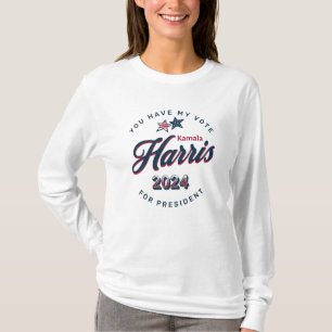 Kamala Harris 2024 U heeft mijn stem T-shirt