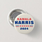 Kamala Harris 2024 verkiezing Pinback Button (Voorkant /achterkant)