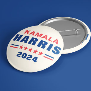 Kamala Harris 2024 verkiezing Pinback Button