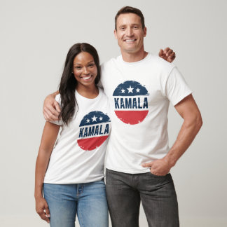 Kamala Harris 2024 Verkiezingsstem Blauw Democraat T-shirt
