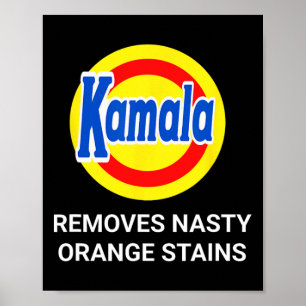Kamala Harris 2024 verwijdert vervelende Oranje vl Poster
