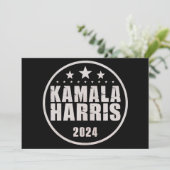 Kamala Harris 2024 voor President Kaart (Staand voorkant)