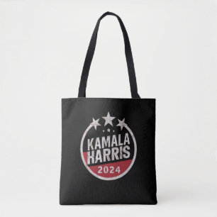 Kamala Harris 2024 Voor President Retro Verkiezing Draagtas