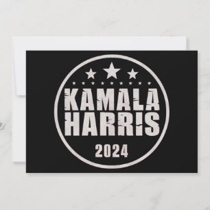 Kamala Harris 2024 Voor President Retro Verkiezing Kaart