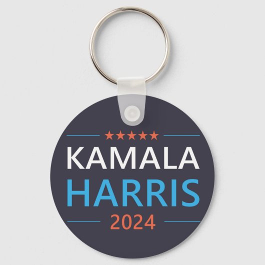 Kamala Harris 2024 voor President Sleutelhanger (Voorkant)