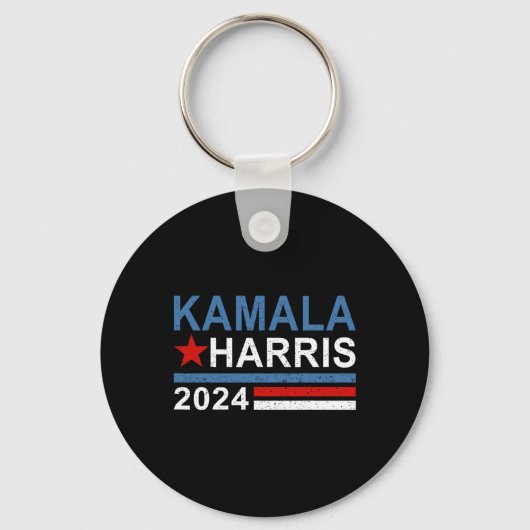 Kamala Harris 2024 voor President Sleutelhanger (Voorkant)