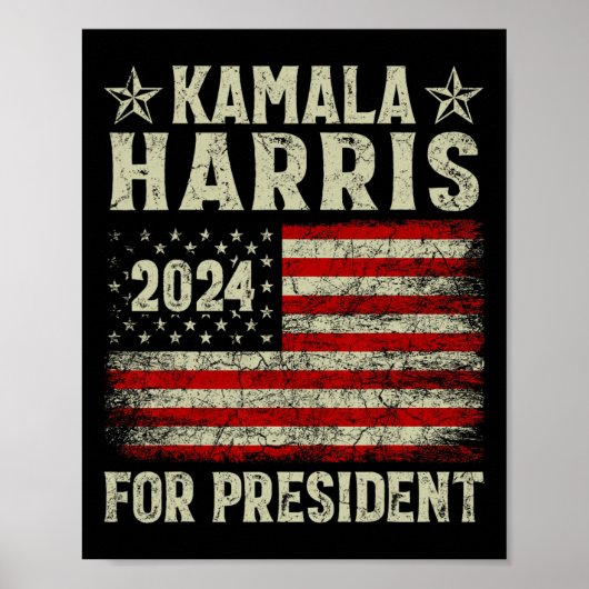 Kamala Harris 2024 voor verkiezingscampagne in Pre Poster (Voorkant)