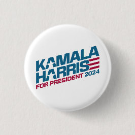 Kamala Harris 2024 voor verkiezingscampagne in Pre Ronde Button 3,2 Cm