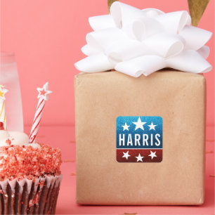 Kamala Harris 2024 Vooruitgang en eenheid Vierkante Sticker