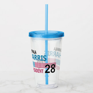 Kamala Harris 2028 Acryl Drinkbeker
