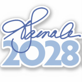 Kamala Harris 2028 Handtekening Sticker