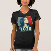 Kamala Harris 2028 Hoop T-shirt (Voorkant)
