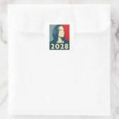 Kamala Harris 2028 Hoop Vierkante Sticker (Tas)