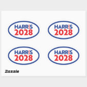 Kamala Harris 2028 Ovale Sticker (Vel)