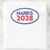 Kamala Harris 2028 Ovale Sticker (Tas)
