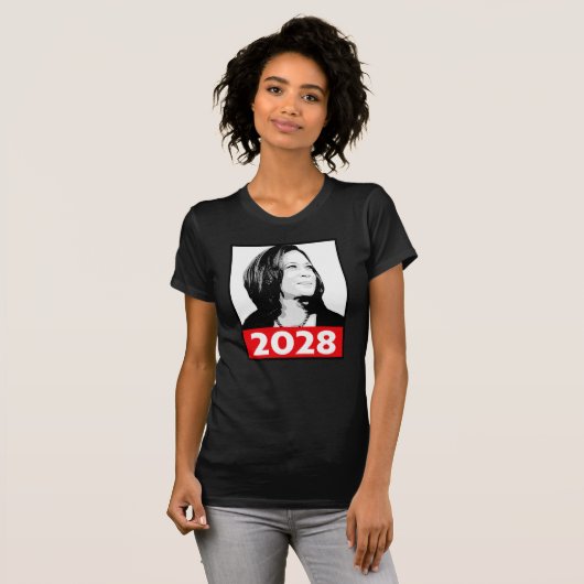 Kamala Harris 2028 T-shirt (Voorkant volledig)