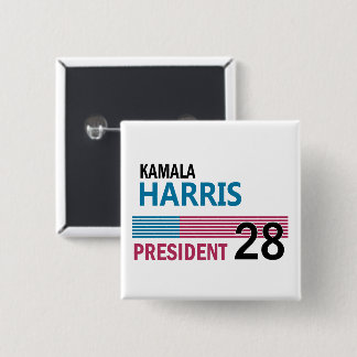 Kamala Harris 2028 Vierkante Button 5,1 Cm