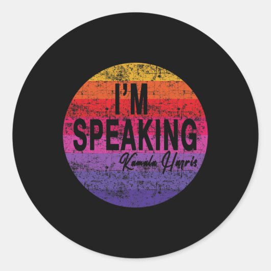 Kamala Harris 3 Ronde Sticker (Voorkant)