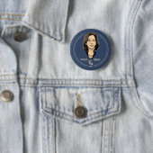 Kamala Harris 46 Ronde Button 5,7 Cm (In situ)