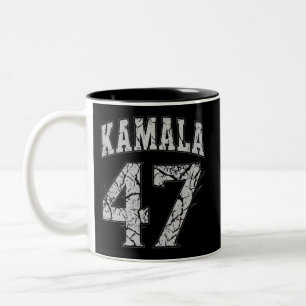 Kamala Harris 47e president VS Amerika 2024 Tweekleurige Koffiemok