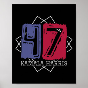 Kamala Harris 47ste President van de Verenigde Sta Poster