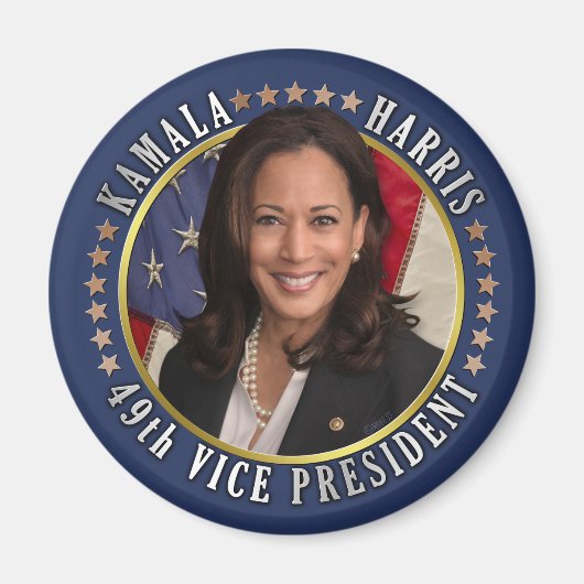 Kamala Harris 49e herdenkingsdag van het vicepremi Magneet (Voorkant)